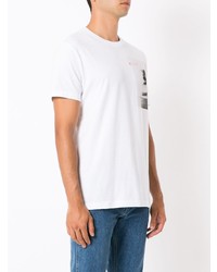 T-shirt à col rond imprimé blanc OSKLEN