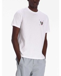 T-shirt à col rond imprimé blanc PS Paul Smith