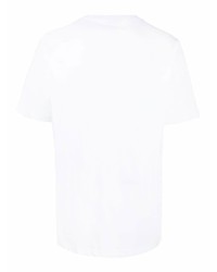 T-shirt à col rond imprimé blanc PS Paul Smith