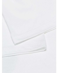 T-shirt à col rond imprimé blanc Alexander McQueen