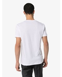 T-shirt à col rond imprimé blanc Alexander McQueen