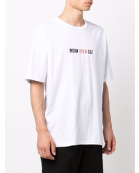 T-shirt à col rond imprimé blanc Vans