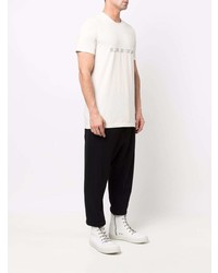 T-shirt à col rond imprimé blanc Rick Owens DRKSHDW