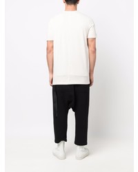 T-shirt à col rond imprimé blanc Rick Owens DRKSHDW