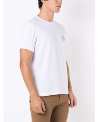 T-shirt à col rond imprimé blanc OSKLEN