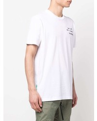 T-shirt à col rond imprimé blanc DSQUARED2