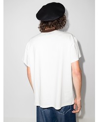 T-shirt à col rond imprimé blanc DUOltd