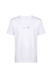 T-shirt à col rond imprimé blanc Societe Anonyme