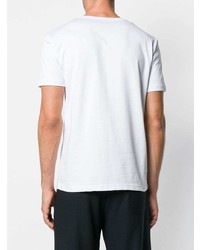 T-shirt à col rond imprimé blanc Societe Anonyme