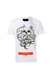T-shirt à col rond imprimé blanc Sold Out Frvr
