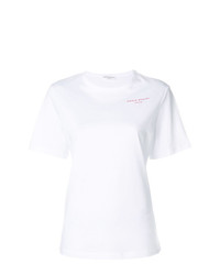 T-shirt à col rond imprimé blanc Sonia Rykiel