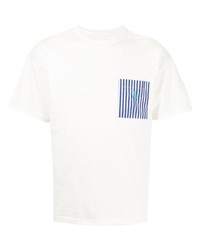 T-shirt à col rond imprimé blanc Sophnet.