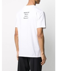 T-shirt à col rond imprimé blanc Valentino