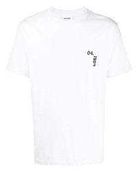 T-shirt à col rond imprimé blanc Soulland