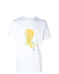 T-shirt à col rond imprimé blanc Soulland