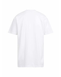 T-shirt à col rond imprimé blanc Supreme