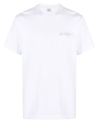 T-shirt à col rond imprimé blanc Sporty & Rich