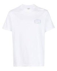 T-shirt à col rond imprimé blanc Sporty & Rich