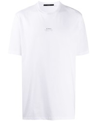 T-shirt à col rond imprimé blanc Stampd