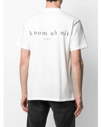 T-shirt à col rond imprimé blanc Ih Nom Uh Nit