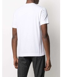 T-shirt à col rond imprimé blanc Emporio Armani