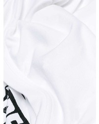 T-shirt à col rond imprimé blanc Maison Margiela