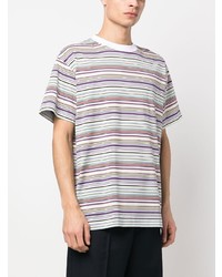 T-shirt à col rond imprimé blanc Missoni