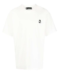 T-shirt à col rond imprimé blanc Styland