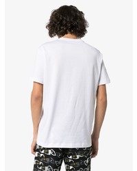 T-shirt à col rond imprimé blanc Versace