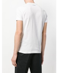 T-shirt à col rond imprimé blanc DSQUARED2