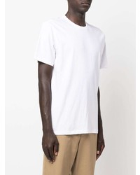 T-shirt à col rond imprimé blanc ECOALF