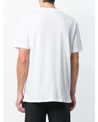 T-shirt à col rond imprimé blanc McQ Alexander McQueen