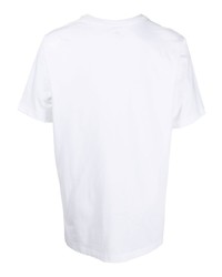 T-shirt à col rond imprimé blanc Nike