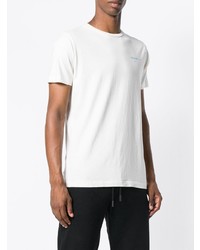 T-shirt à col rond imprimé blanc Off-White