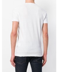 T-shirt à col rond imprimé blanc DSQUARED2