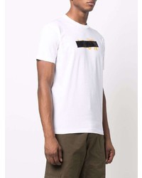 T-shirt à col rond imprimé blanc DSQUARED2