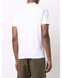 T-shirt à col rond imprimé blanc DSQUARED2