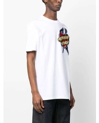 T-shirt à col rond imprimé blanc Philipp Plein