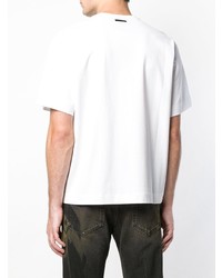 T-shirt à col rond imprimé blanc Diesel Black Gold