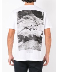 T-shirt à col rond imprimé blanc OSKLEN