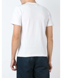 T-shirt à col rond imprimé blanc