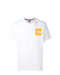 T-shirt à col rond imprimé blanc The North Face