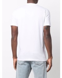 T-shirt à col rond imprimé blanc DSQUARED2