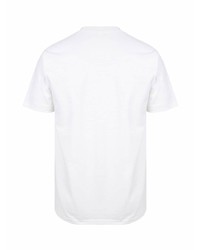 T-shirt à col rond imprimé blanc A Bathing Ape