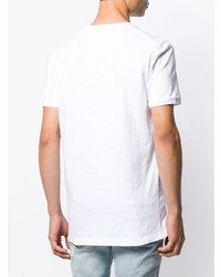 T-shirt à col rond imprimé blanc DSQUARED2