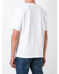 T-shirt à col rond imprimé blanc Kenzo