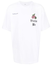 T-shirt à col rond imprimé blanc Toga