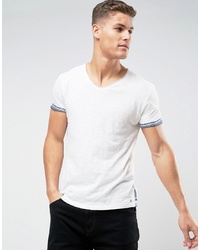 T-shirt à col rond imprimé blanc Tom Tailor