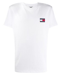 T-shirt à col rond imprimé blanc Tommy Jeans