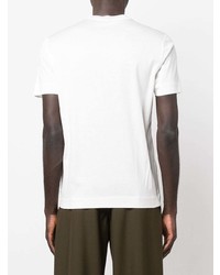 T-shirt à col rond imprimé blanc Emporio Armani